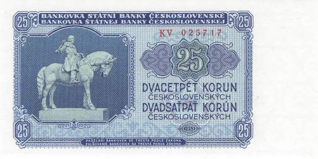 25 Korun p.84b KV 1953